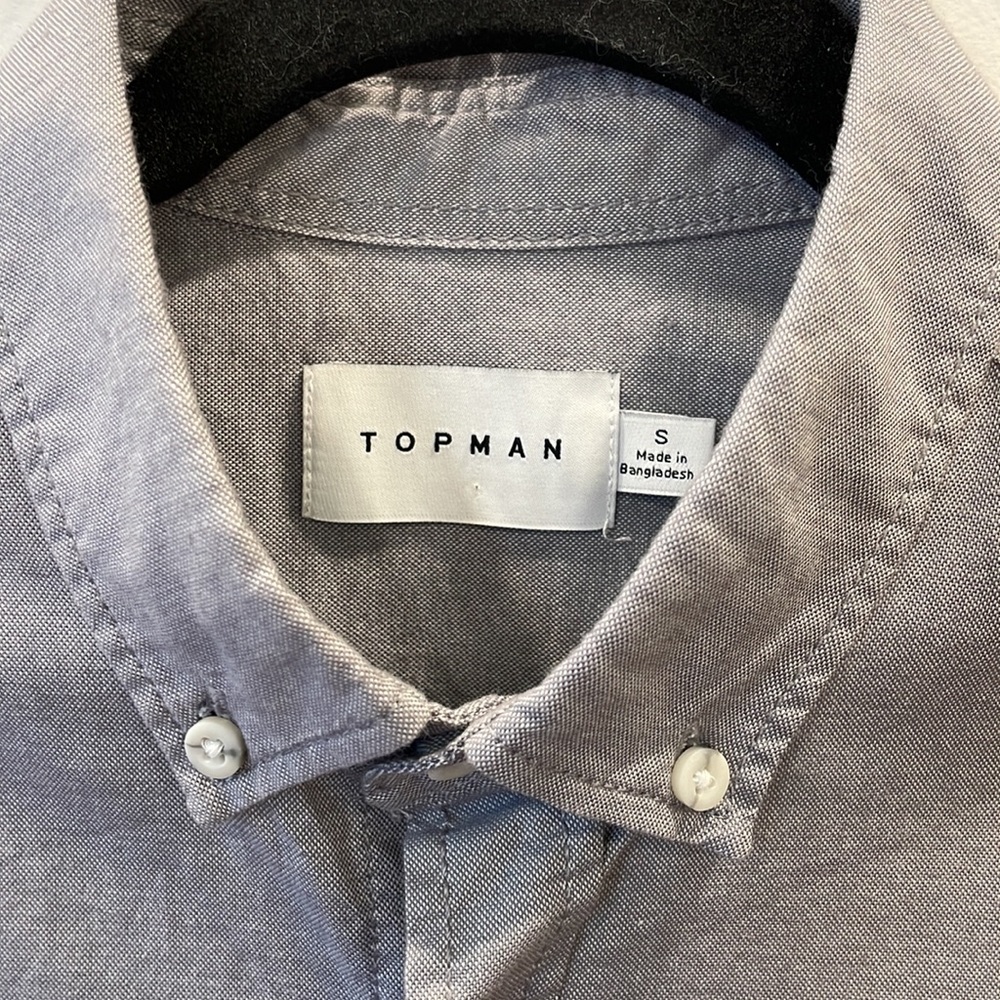 Topman Men’s Collared Button Down Short Sleeve Shirt S - Picture 4 of 8
